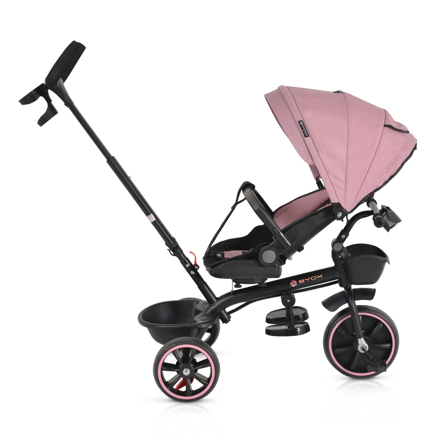 Triciclo Byox Summer fronte mamma/fronte strada rosa