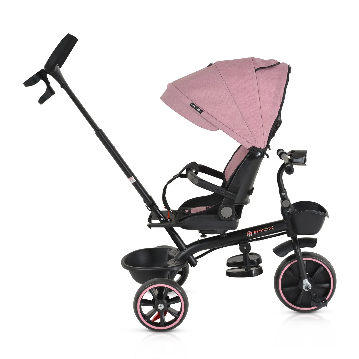 Triciclo Byox Summer fronte mamma/fronte strada rosa