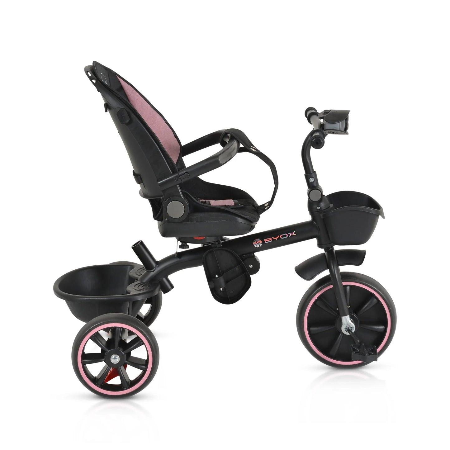 Triciclo Byox Summer fronte mamma/fronte strada rosa