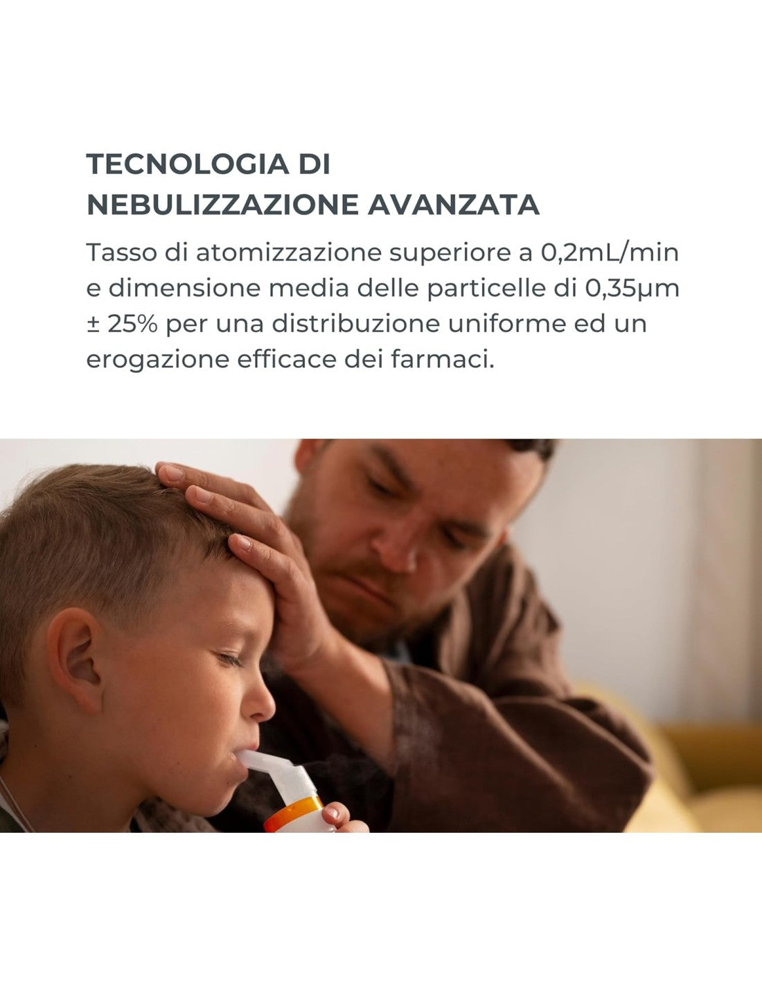 Aerosol Portatile Nuvita con Compressore a Pistone