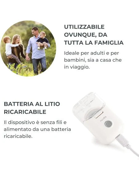 Aerosol Mesh Nuvita Indossabile e Portatile
