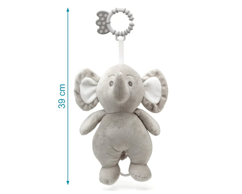 Peluche Carillon Massaggiagengive Musicale Elefante KioKids Grigio