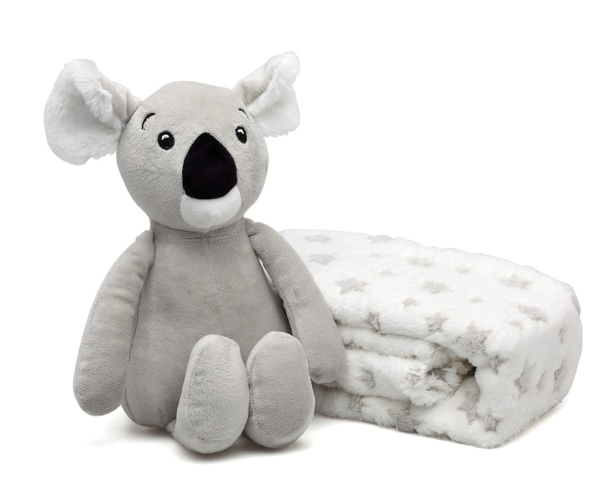 Peluche Koala con Copertina a Stella KioKids Grigio