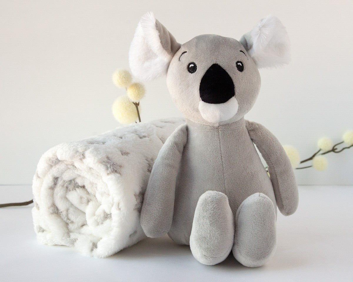 Peluche Koala con Copertina a Stella KioKids Grigio