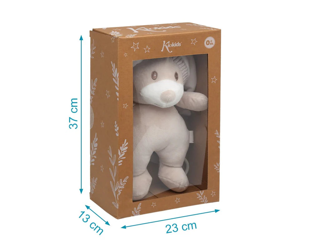 Peluche Carillon Massaggiagengive Musicale Orso KioKids Beige