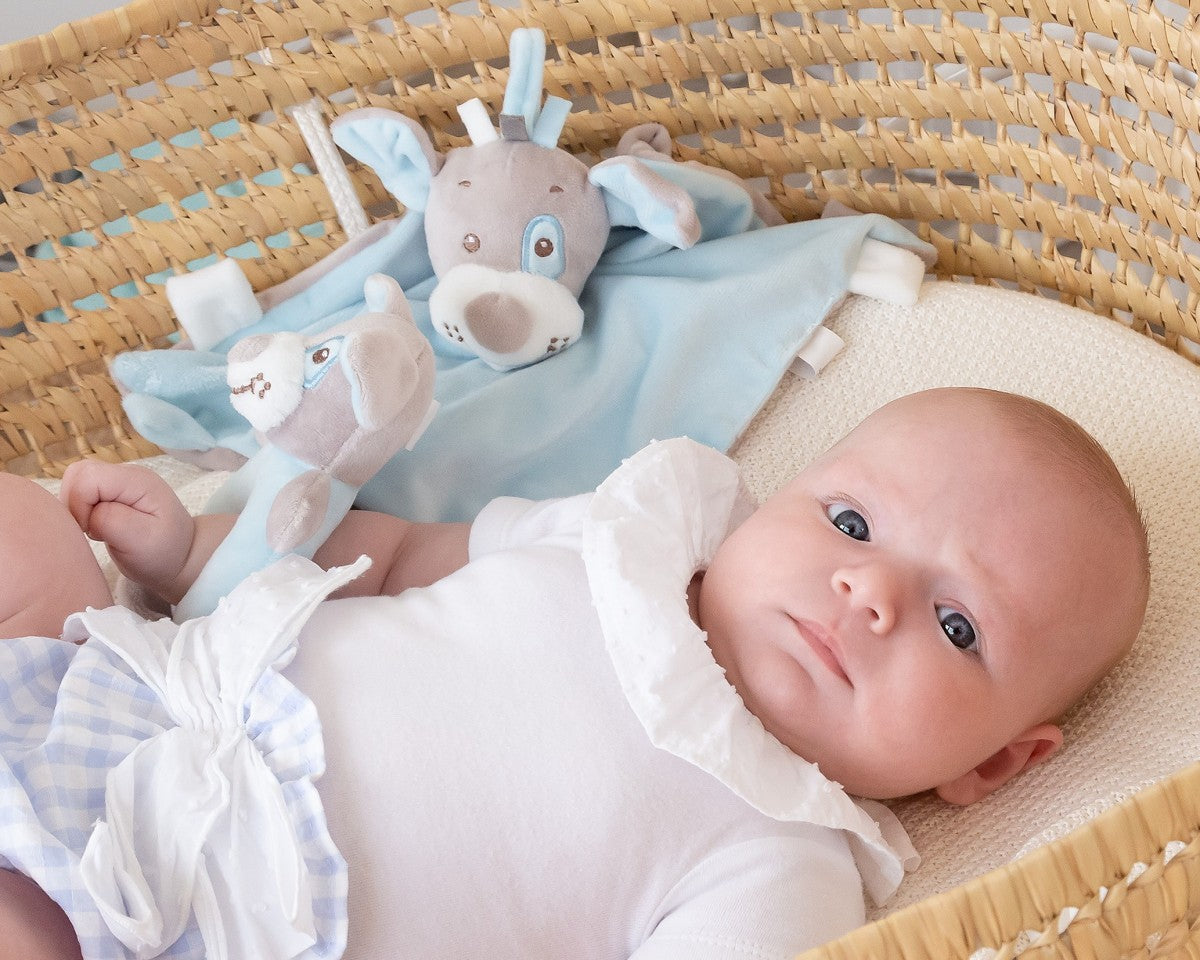 Set DouDou e Sonaglino Cagnolino Kio Kids Blu