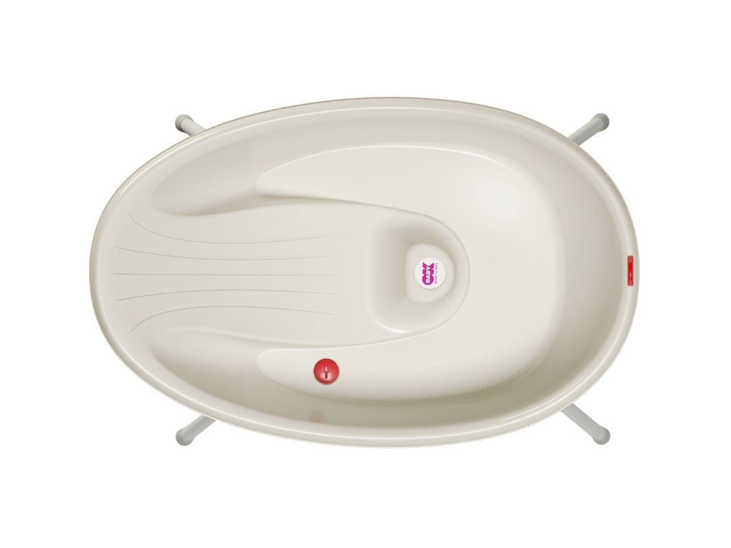 Kit Vaschetta Bella + Cavalletto di Supporto Ok Baby per il Bagnetto Bianca