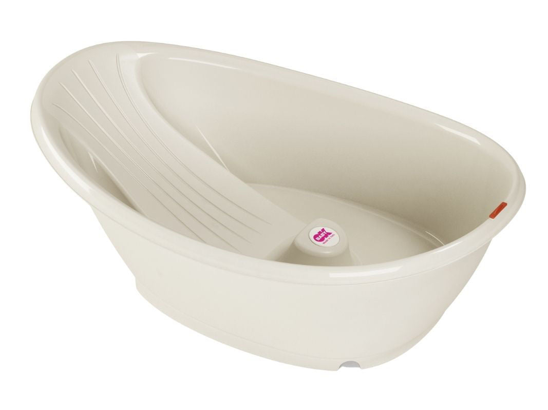 Kit Vaschetta Bella + Cavalletto di Supporto Ok Baby per il Bagnetto Bianca
