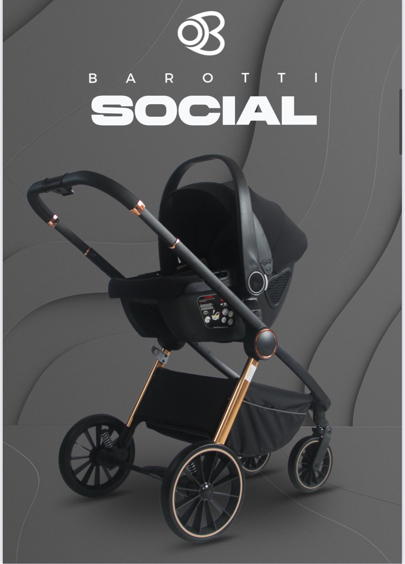 Trio Barotti Social Nero