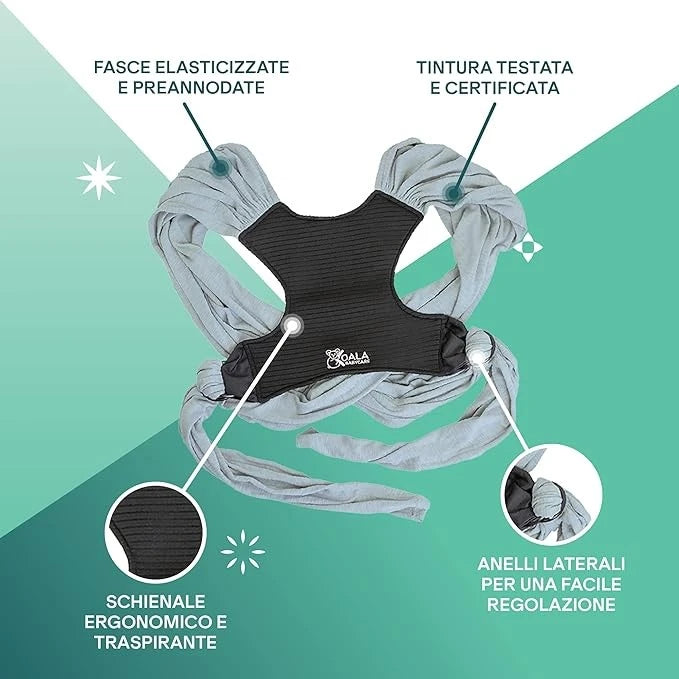 KOALA FASCIA PORTA BEBE' NERO