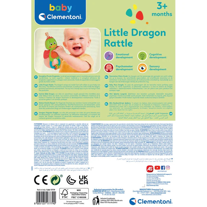 Clementoni Sonaglino Little Dragon Rattle