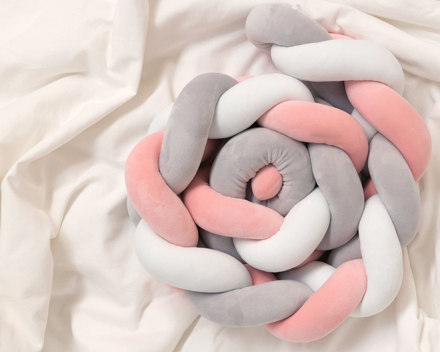 Treccia Paracolpi KioKids 1.50M Rosa/Grigia