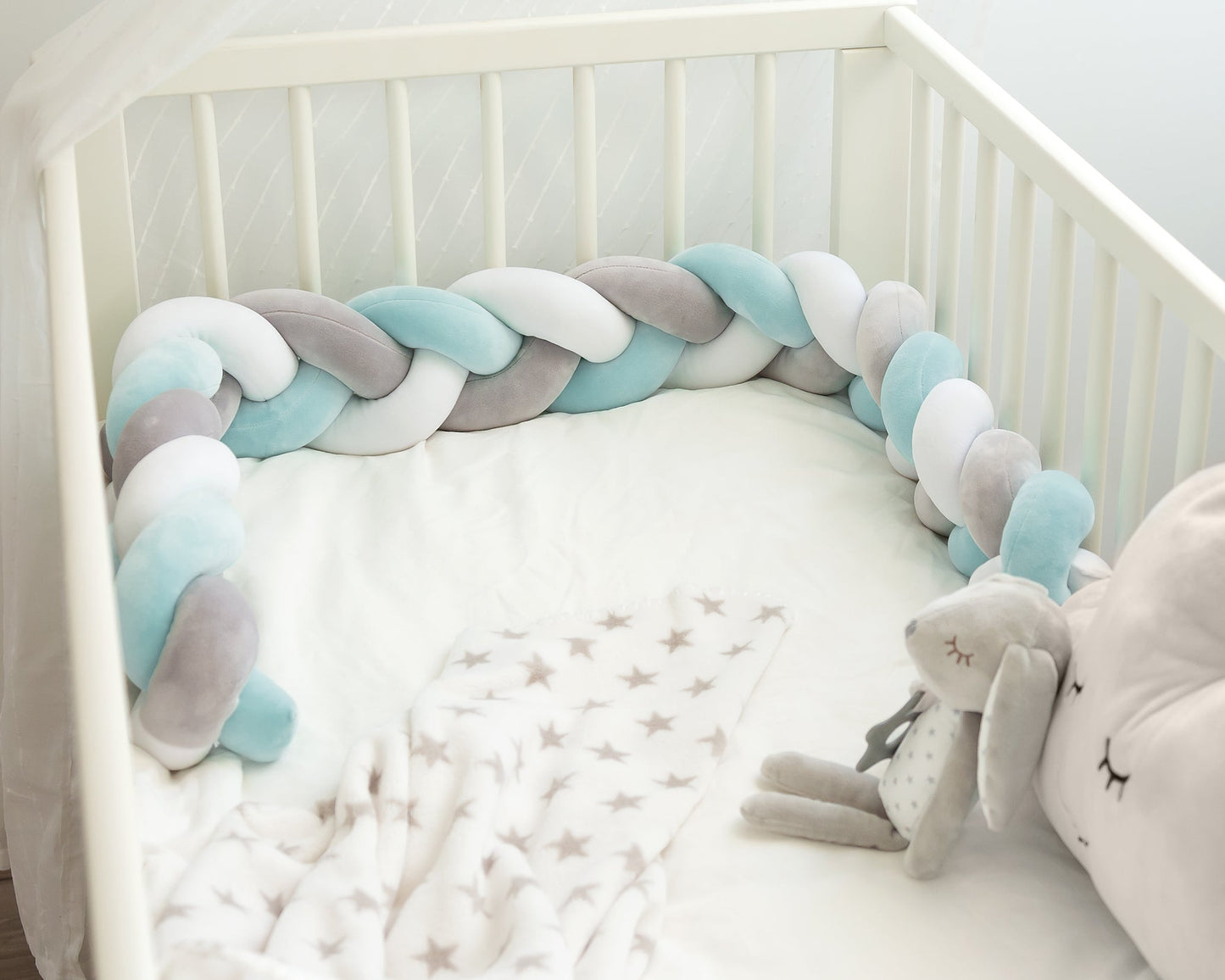 Treccia Paracolpi KioKids 1.50M Azzurra/Grigia