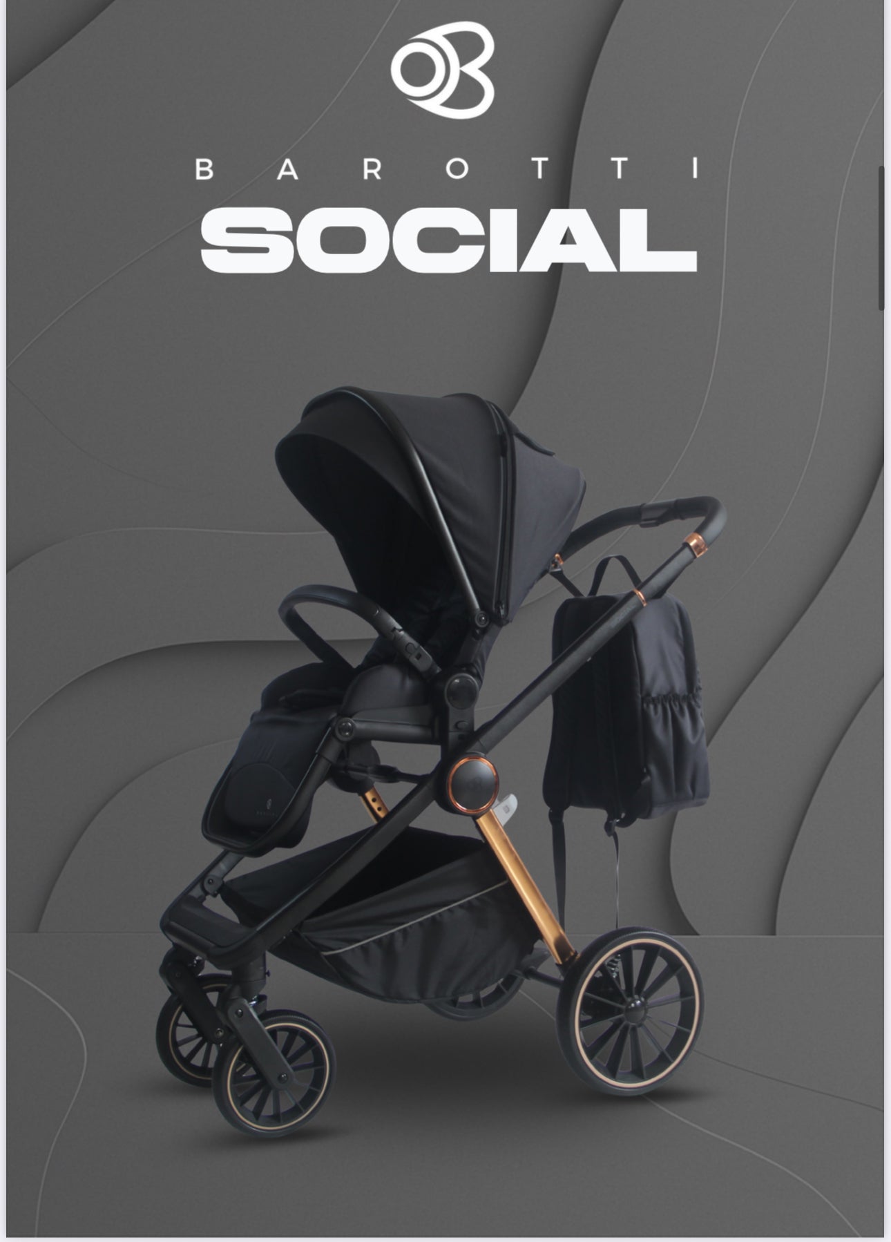 Trio Barotti Social Nero