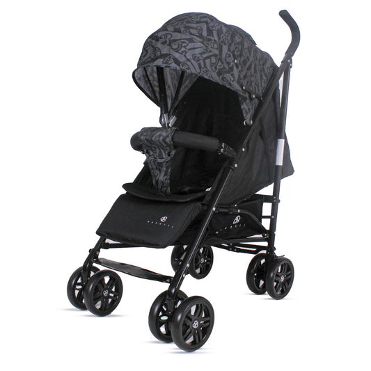Passeggino Leggero Barotti Zoom con Borsa e Materassino Relax Black/Grey