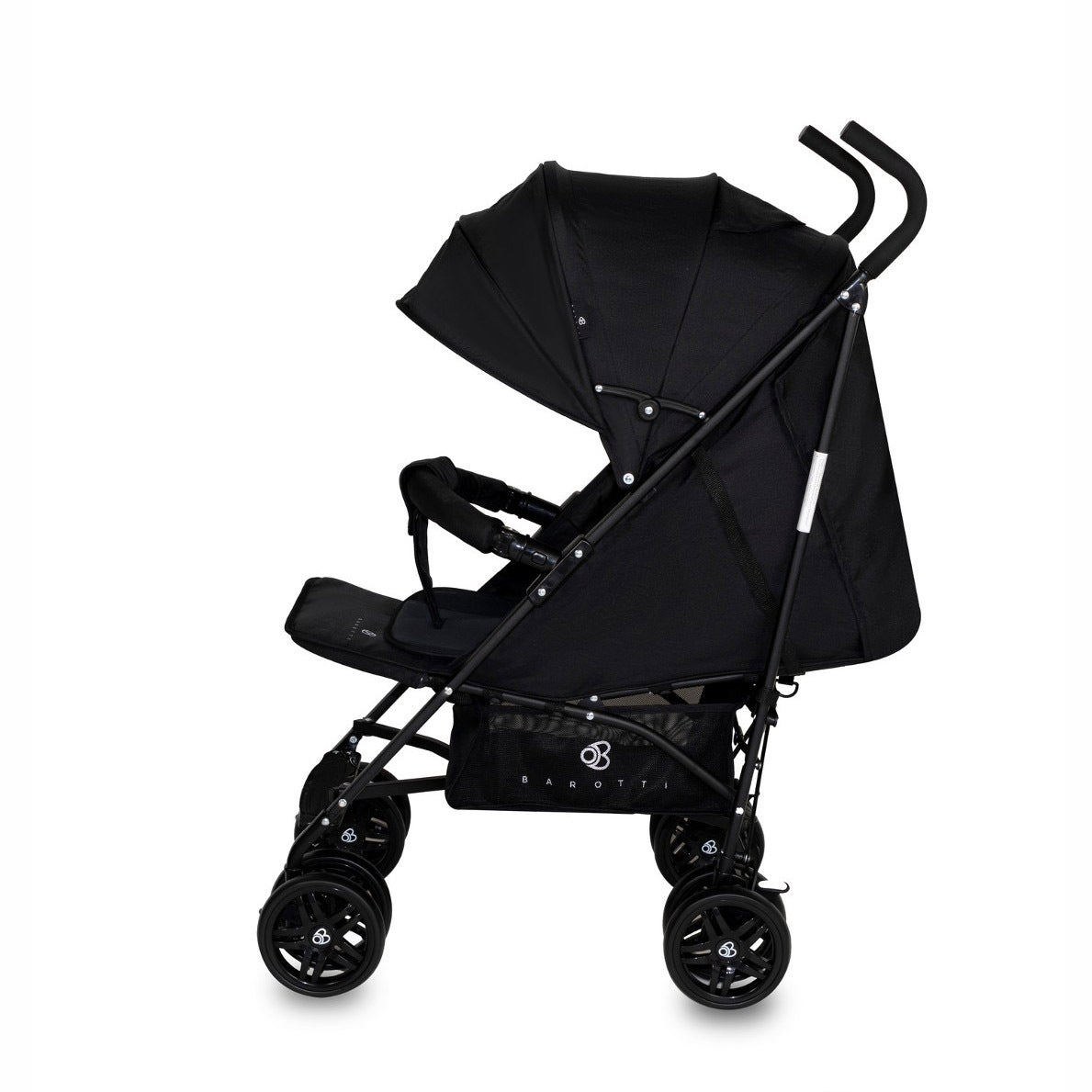 Passeggino Leggero Barotti Zoom con Borsa e Materassino Relax Total Black