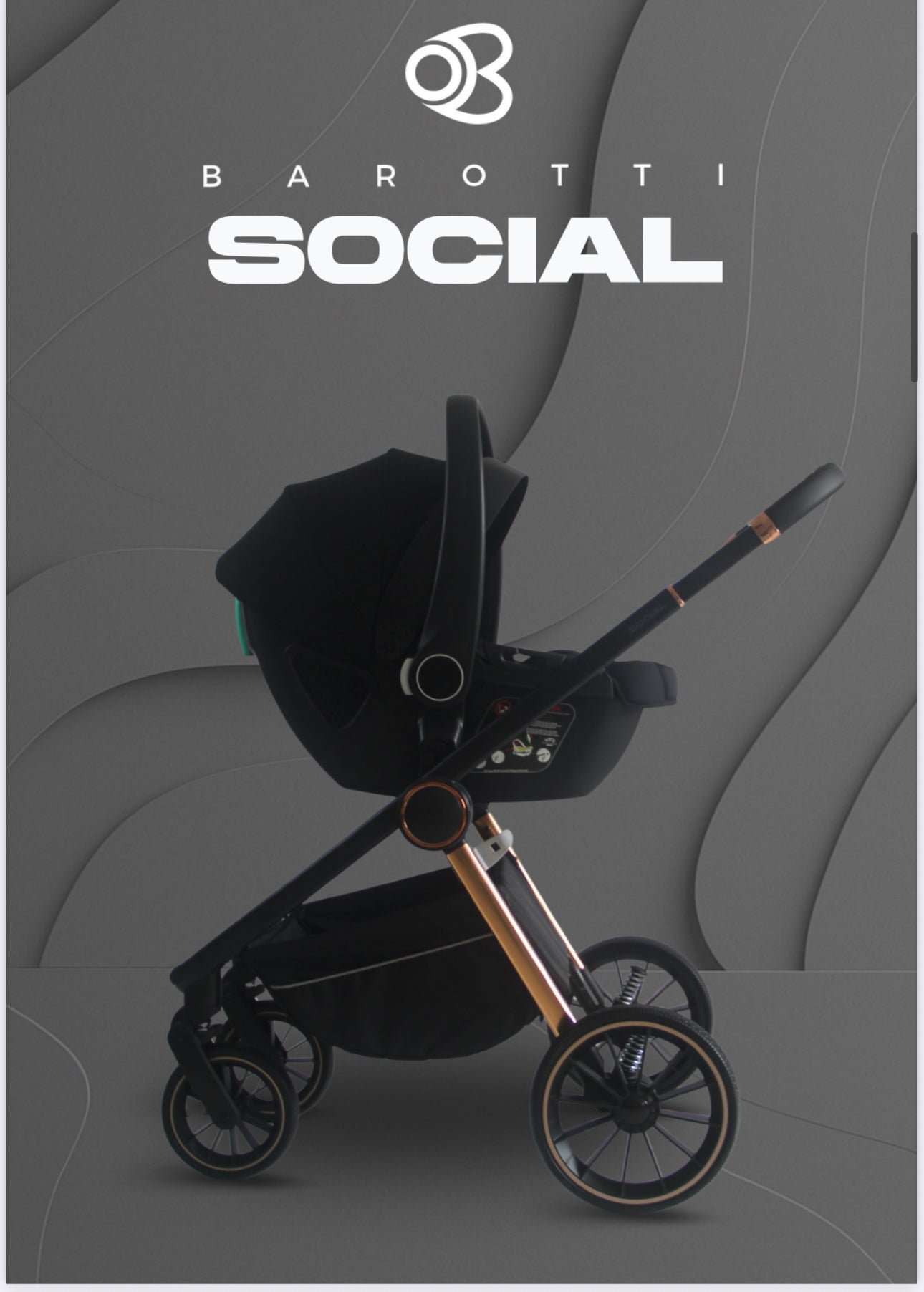 Trio Barotti Social Nero