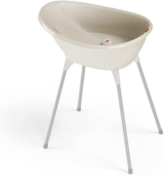Kit Vaschetta Bella + Cavalletto di Supporto Ok Baby per il Bagnetto Bianca
