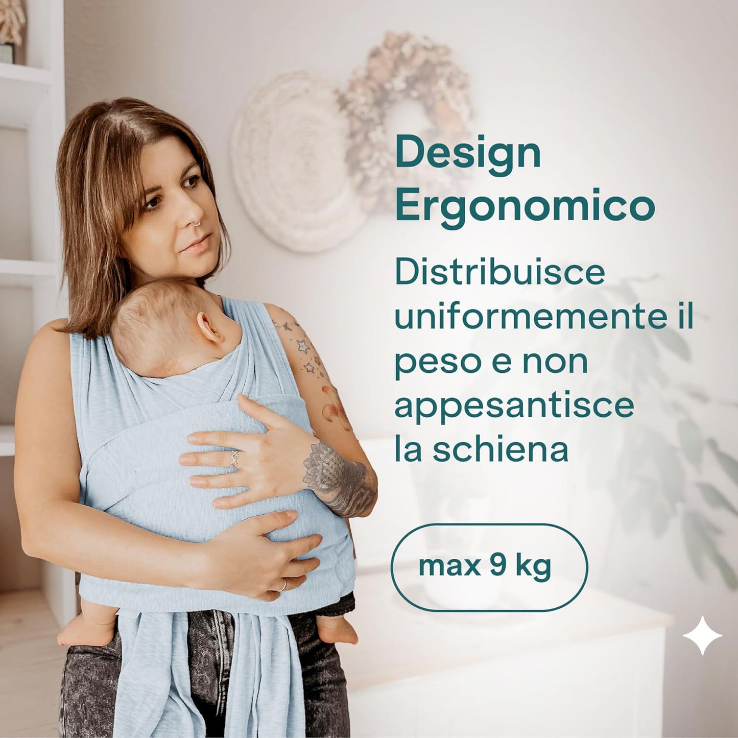 Fascia neonato Koala Cuddle Band Azzurra
