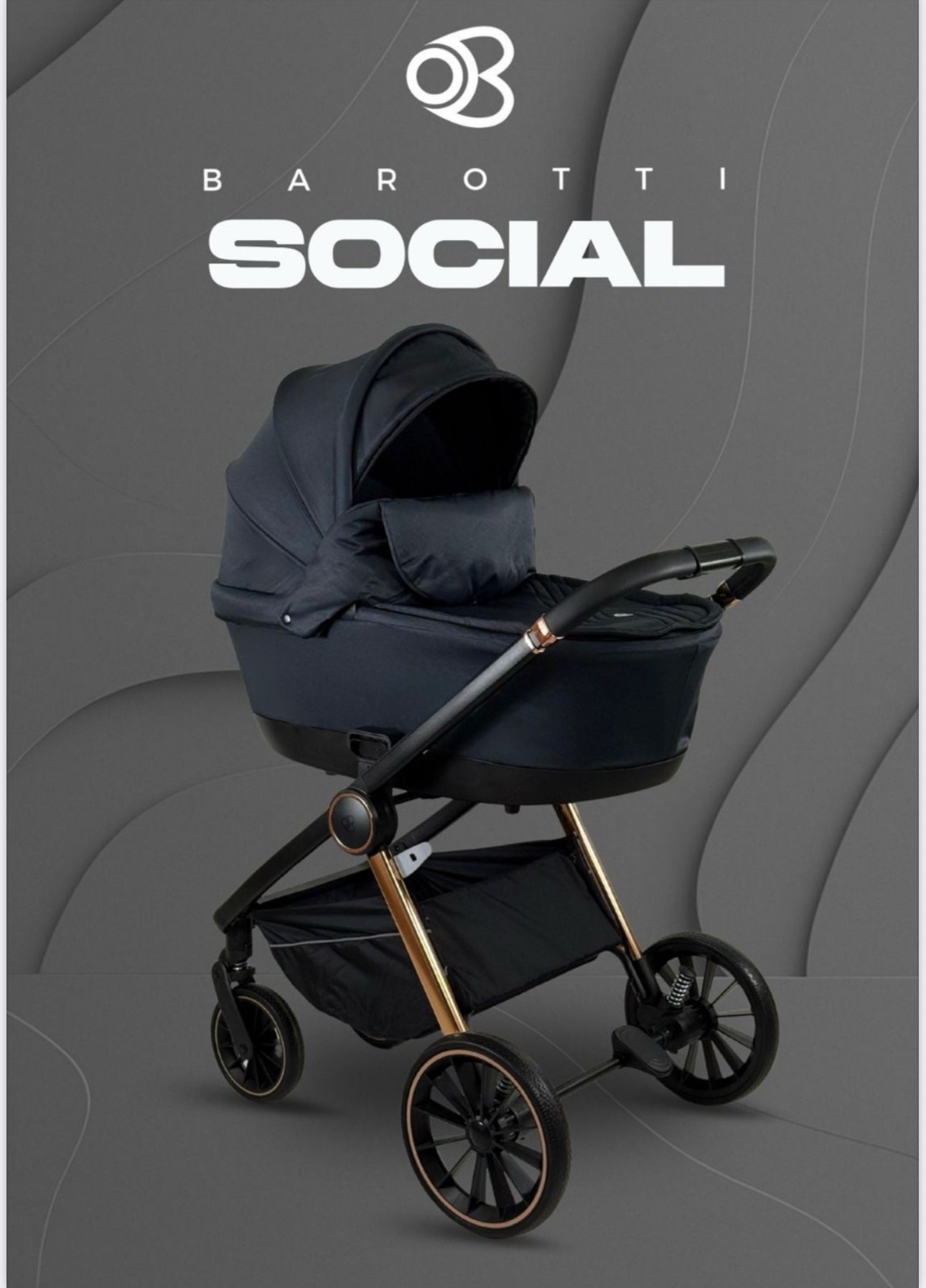 Trio Barotti Social Nero