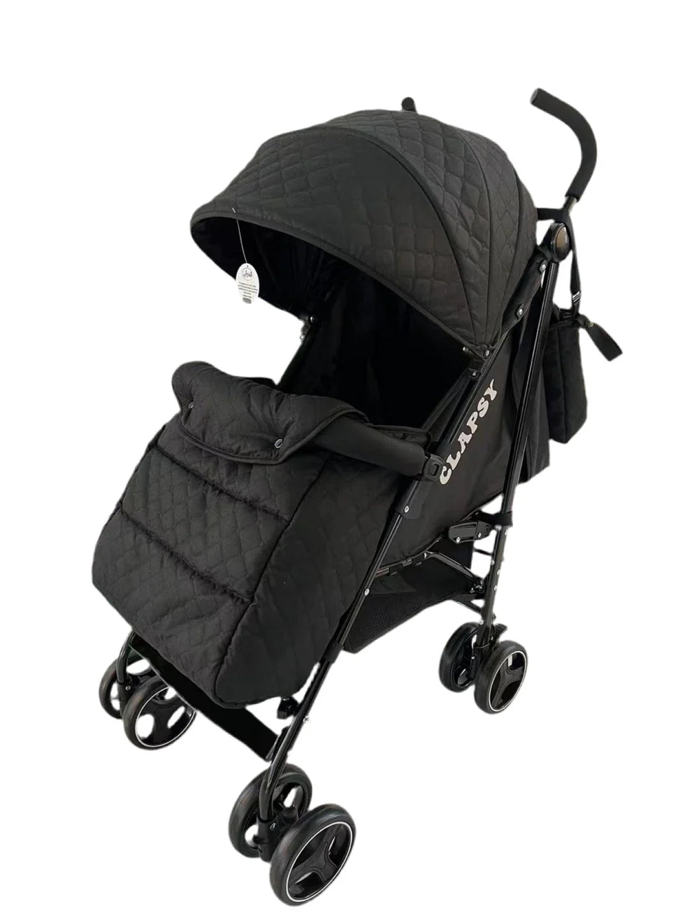 Passeggino Leggero Leonie Clapsy con Borsa e Coprigambe Midnight Black 0/18Kg