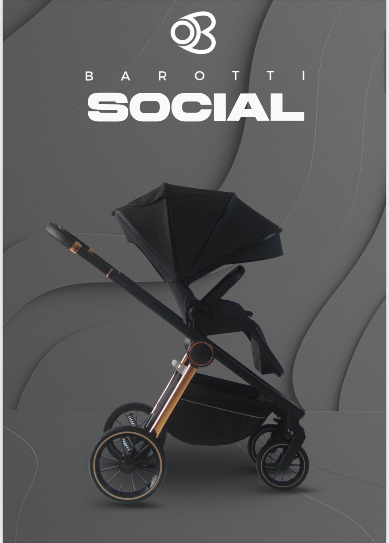 Trio Barotti Social Nero