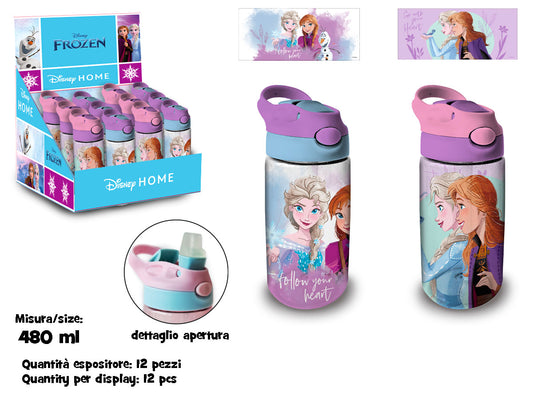 BORRACCIA TRASPARENTE CON CANNUCCIA IN SK 480 ML FROZEN