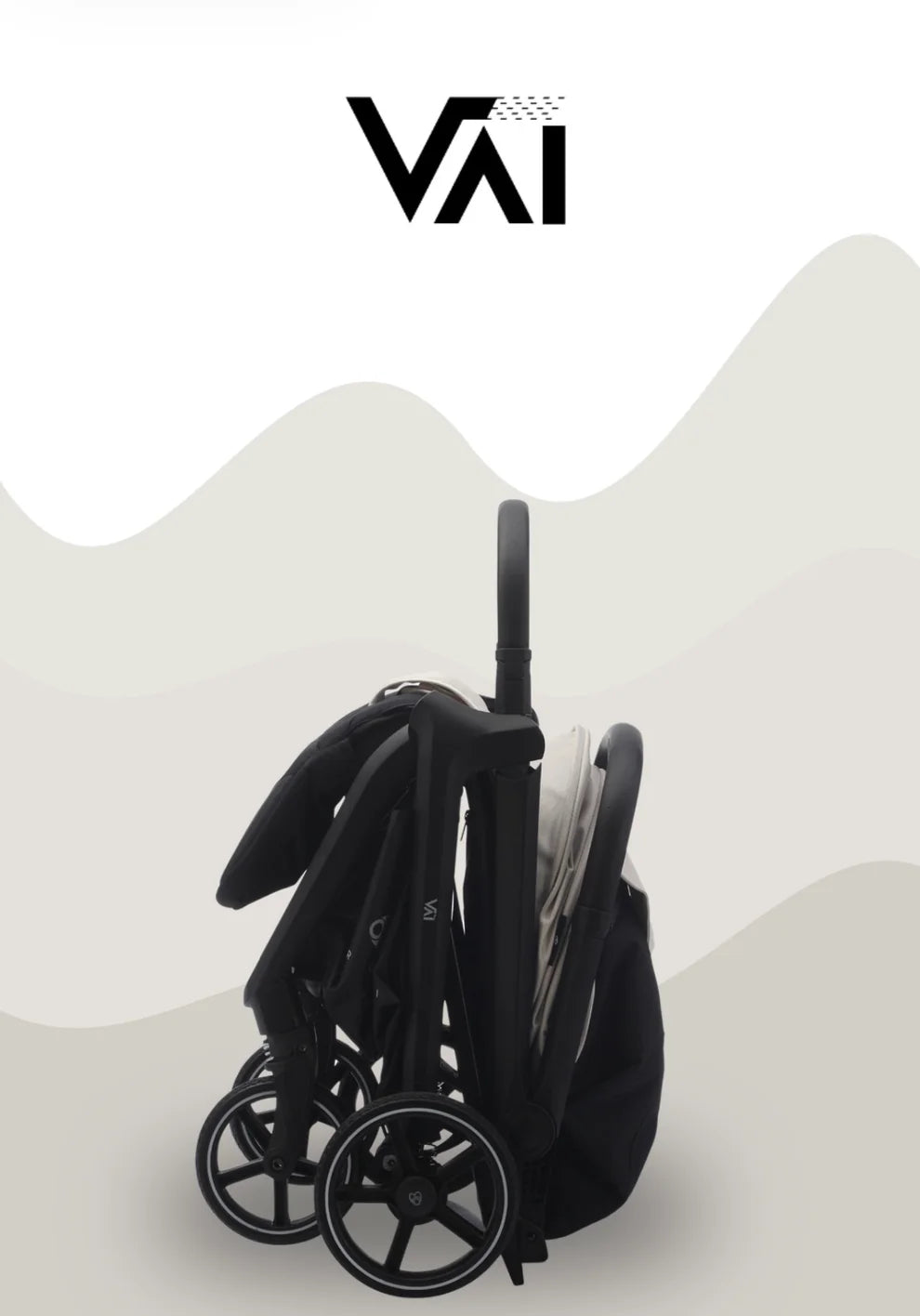 Passeggino Leggero New Barotti Vai con Borsa e Coprigambe Nero