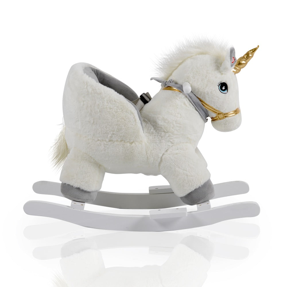 Peluche a Dondolo Unicorno Grigio