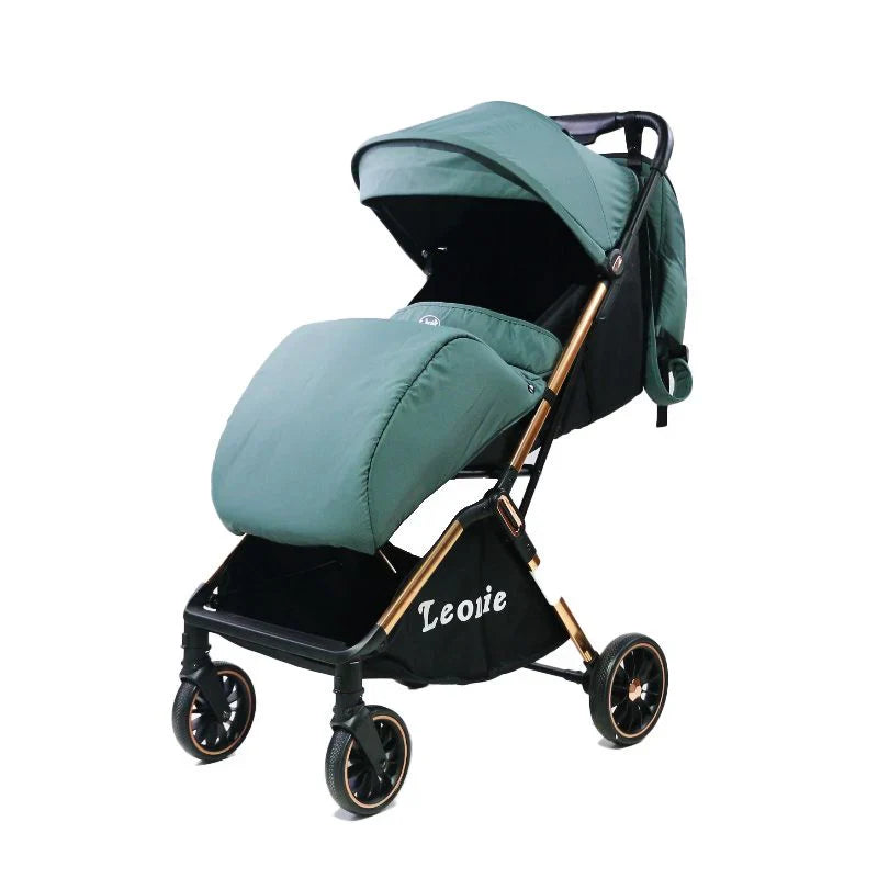 Passeggino Leggero Leonie Automatico con Coprigambe e Zainetto