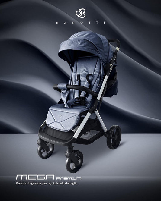 Passeggino Leggero Barotti Mega Premium con Borsa coordinata vari colori 0/22kg