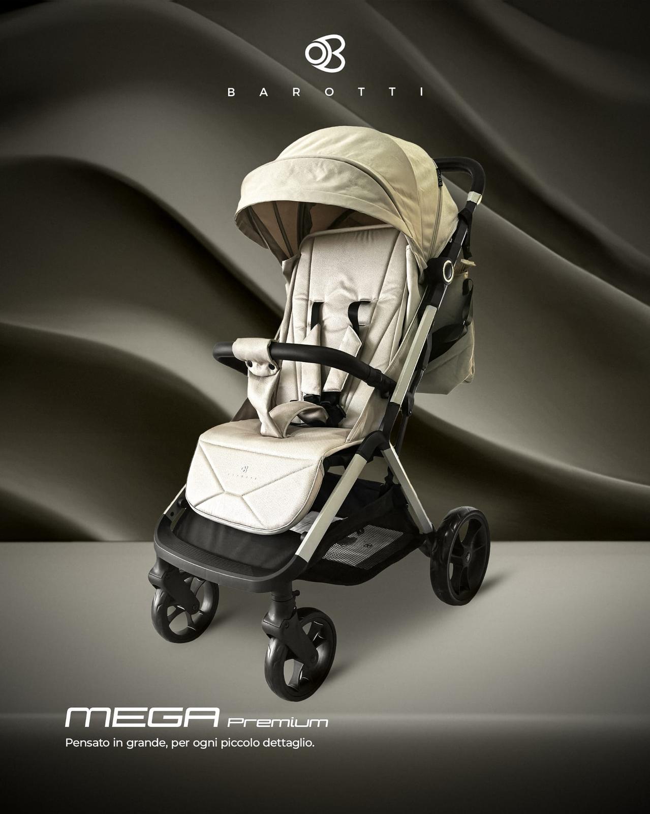 Passeggino Leggero Barotti Mega Premium con Borsa coordinata vari colori 0/22kg