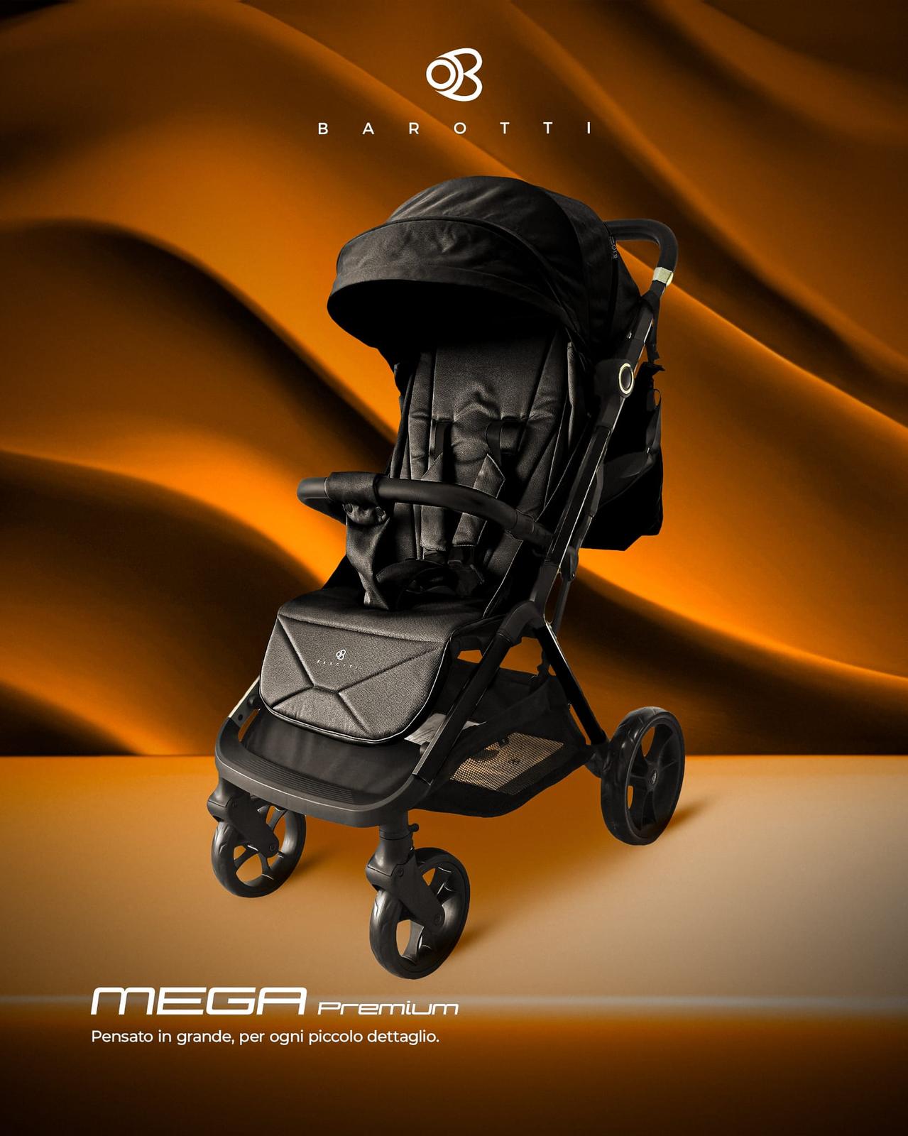 Passeggino Leggero Barotti Mega Premium con Borsa coordinata vari colori 0/22kg