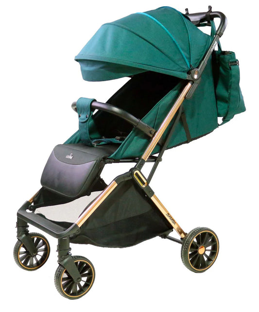 Leonie  Passeggino Leggero Leonie Samba Chiusura Automatica Completo di Borsa Omologato 0/22kg Vari Colori VERDE