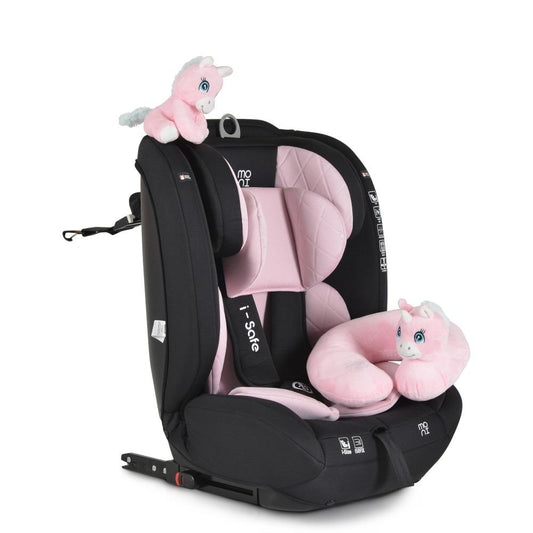 Moni Seggiolino Auto Isafe ISOFIX I-Size 76-150cm rosa