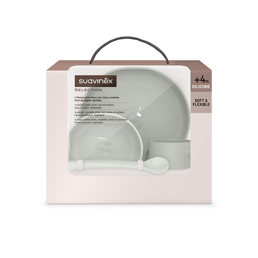 Set Pappa Suavinex in Silicone Vedre