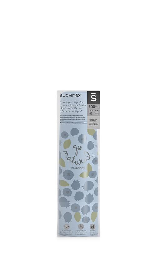 Thermos Suavinex per Liquidi 500ML Caldo/Freddo Azzurro