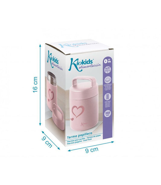 Thermos Pappa KioKids 350ML Caldo/Freddo Rosa