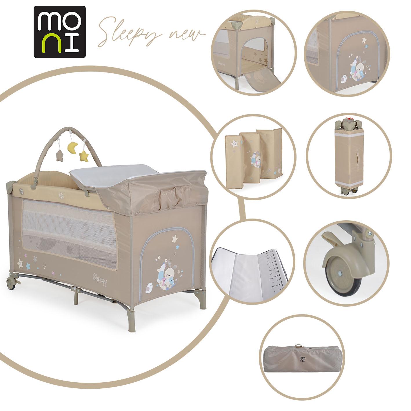 Culla Cangaroo Sleepy beige con fasciatoio