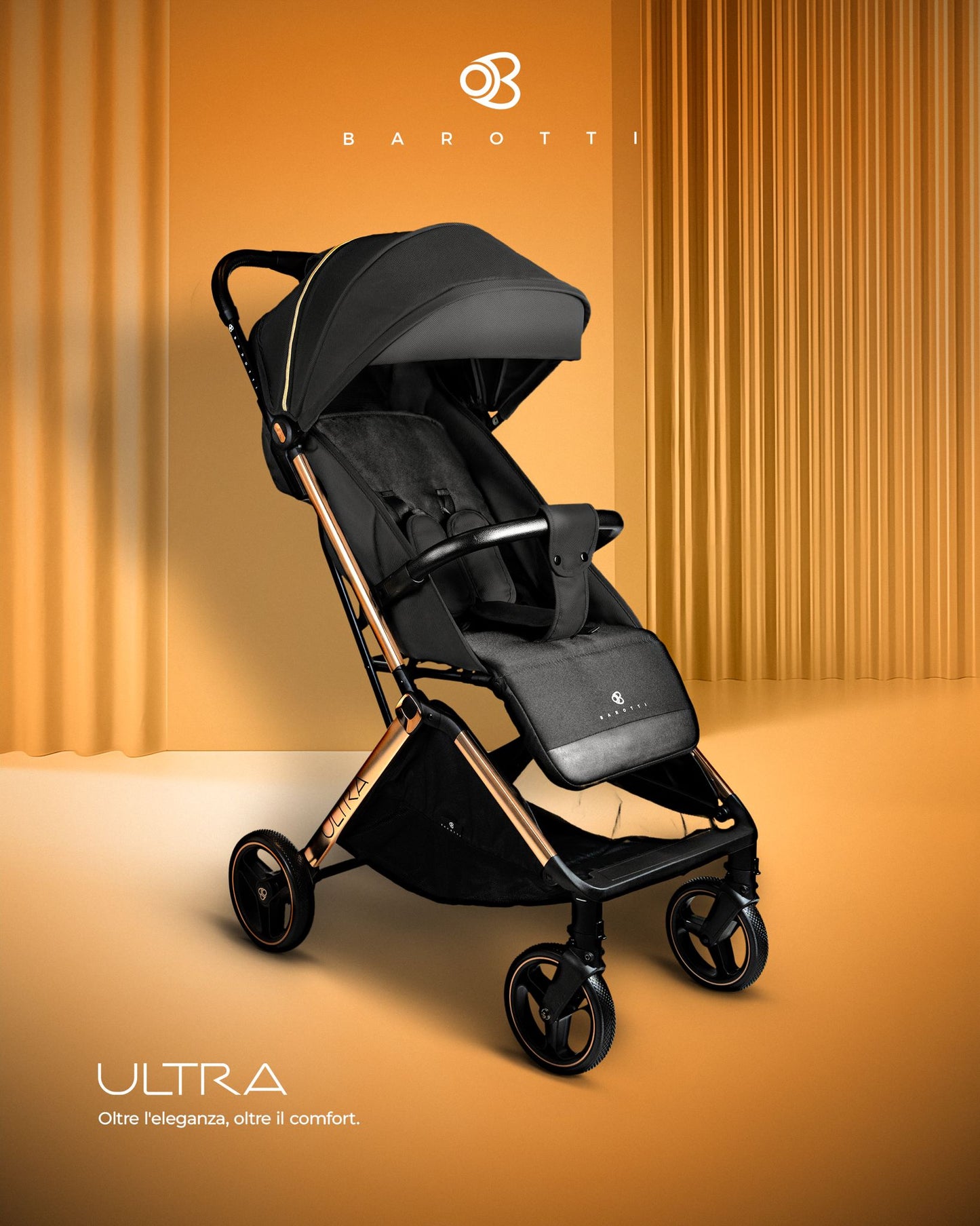 Passeggino Leggero Barotti Ultra Automatico con borsa vari colori 0/22kg