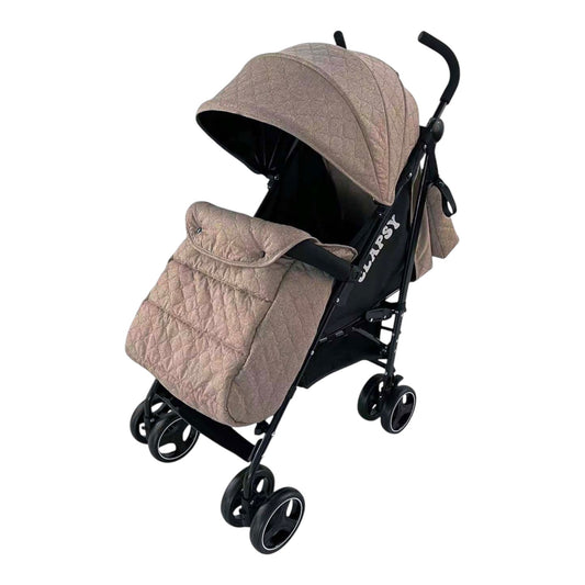 Passeggino Leggero Leonie Clapsy con Borsa e Coprigambe Caffè 0/18Kg