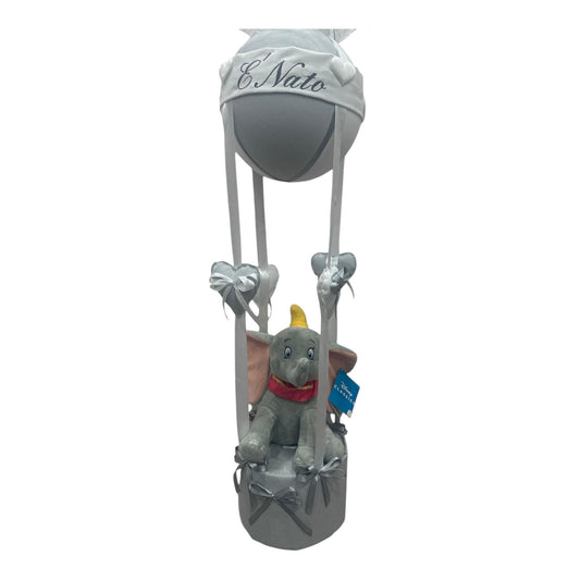 Fiocco Nascita Mongolfiera Dumbo  100cm