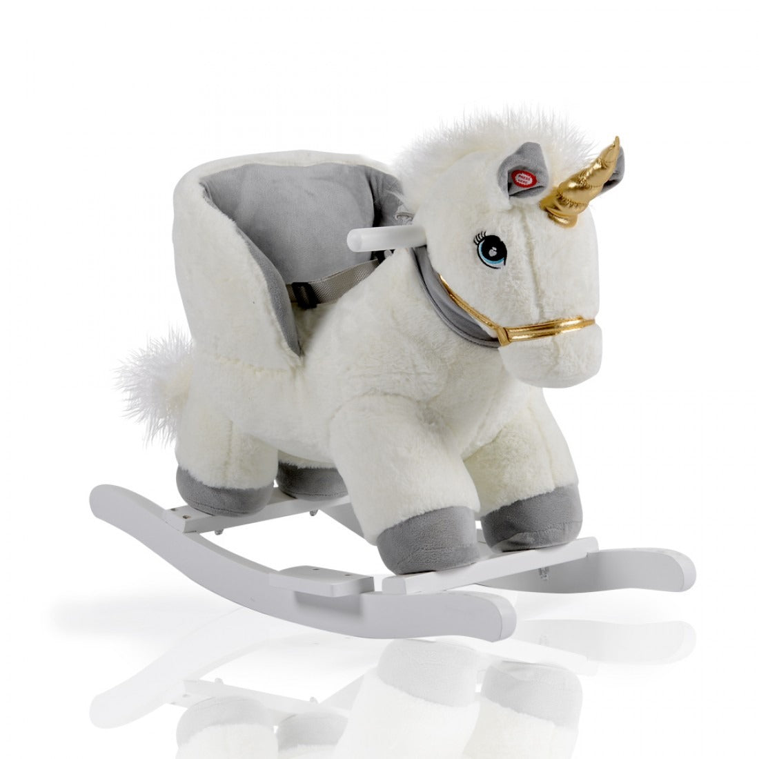 Peluche a Dondolo Unicorno Grigio