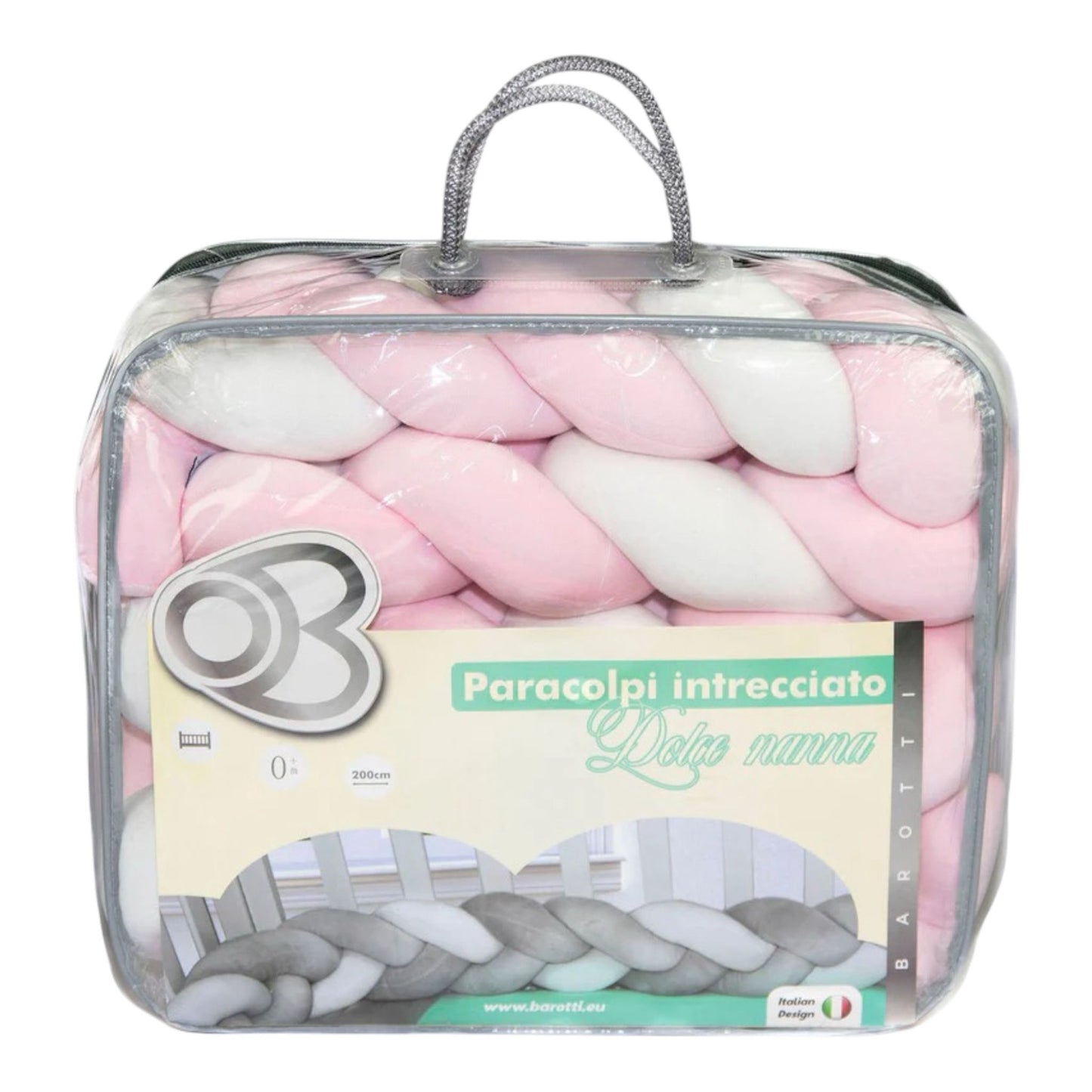 Paracolpi treccia Dolce nanna rosa