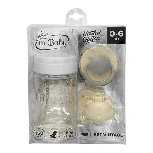 Set Vintage crema/grigio bicolore