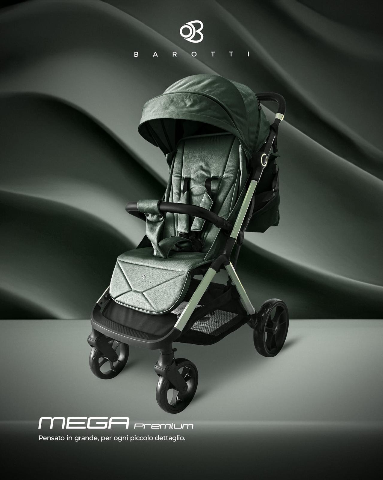 Passeggino Leggero Barotti Mega Premium con Borsa coordinata vari colori 0/22kg