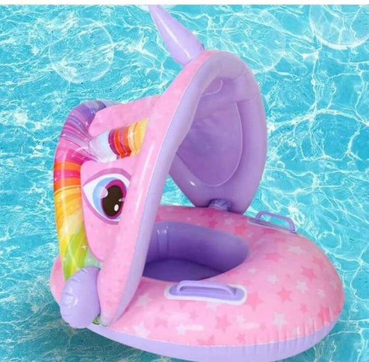 Canotto Salvagente Gonfiabile con Mutandina UNICORNO per Bambini Rosa