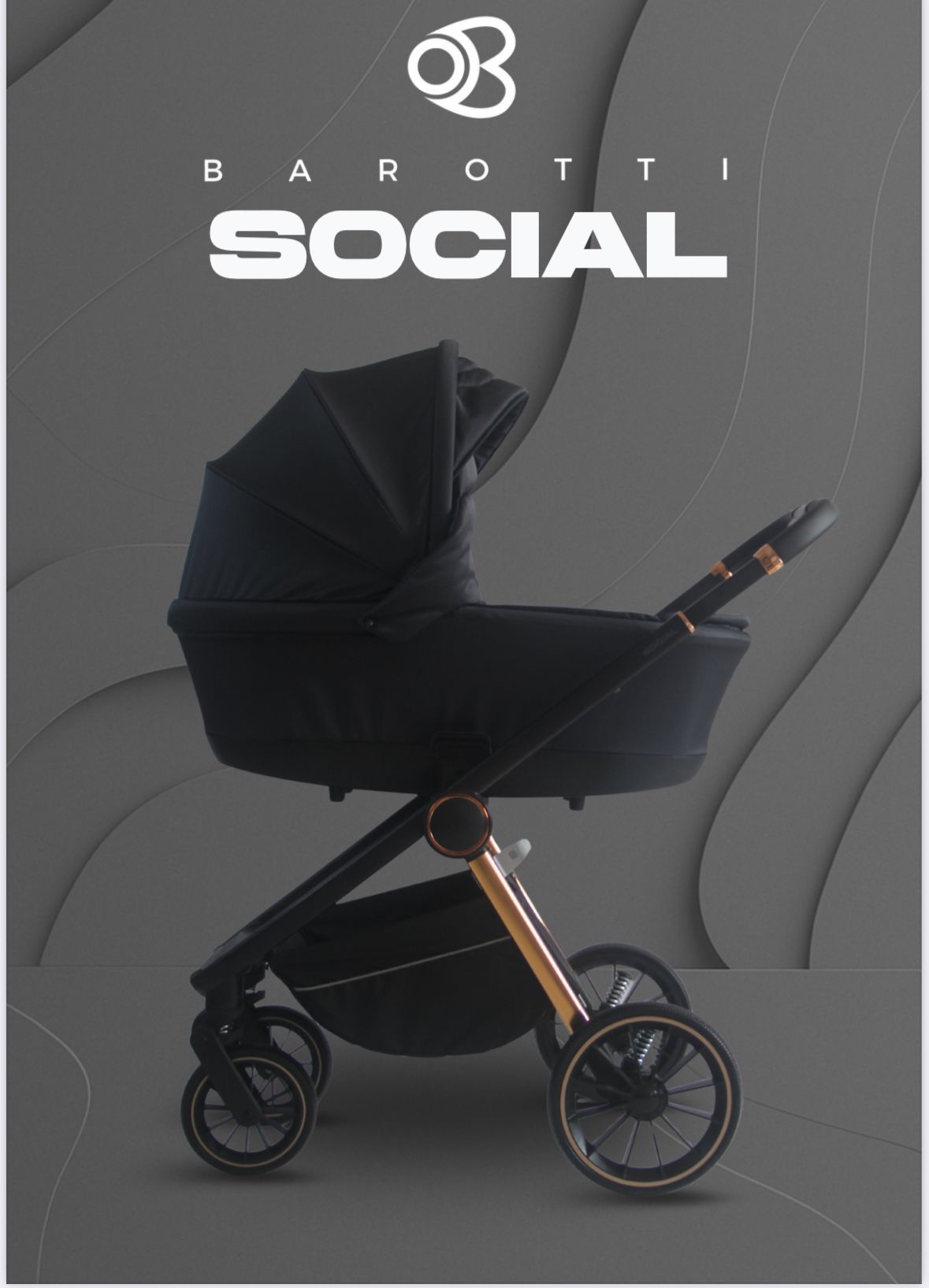 Trio Barotti Social Nero