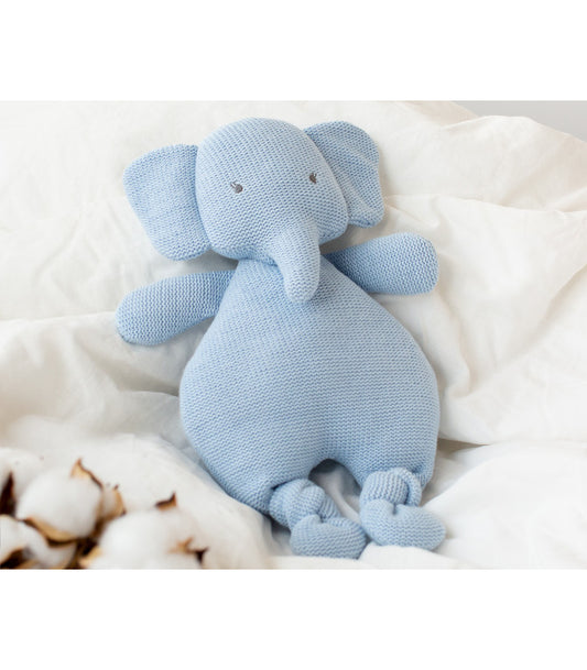 Peluche Elefante KioKids 33cm Azzurro
