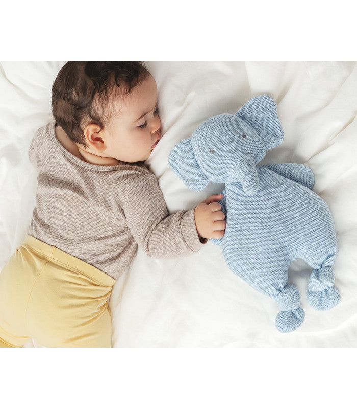 Peluche Elefante KioKids 33cm Azzurro
